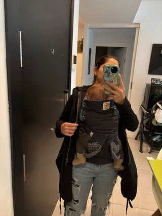 RegaloAbrigo de porteo negro Talla única muy peque