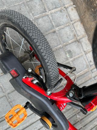 Bici infantil 2 en 1 14" Decathlon Discover Roja