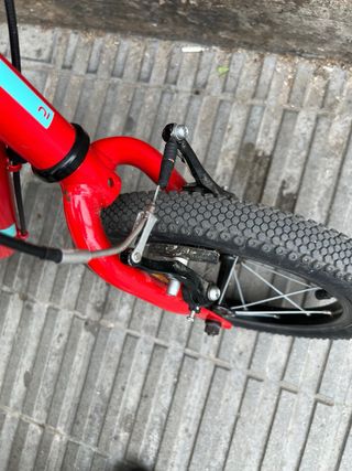 Bici infantil 2 en 1 14" Decathlon Discover Roja