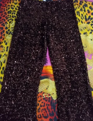 Zara Leggings Terciopelo Flare M