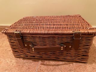 Maletín de picnic de mimbre