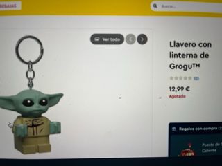 Lote 5 Llaveros luminosos Grogu Baby Yoda LEGO