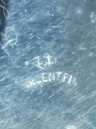 Reloj de bolsillo plata fina 51mm antiguo