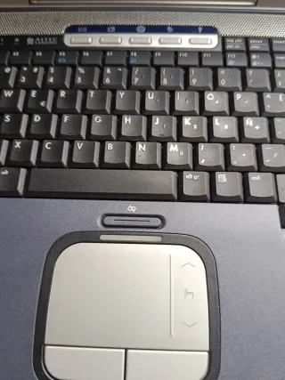 (piezas)Ordenador portátil HP azul/plateado