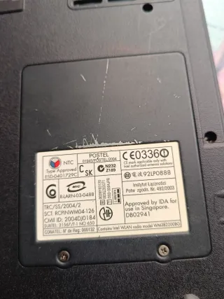 (piezas)Ordenador portátil HP azul/plateado