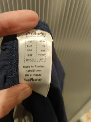 Bañador premamá talla 42 azul
