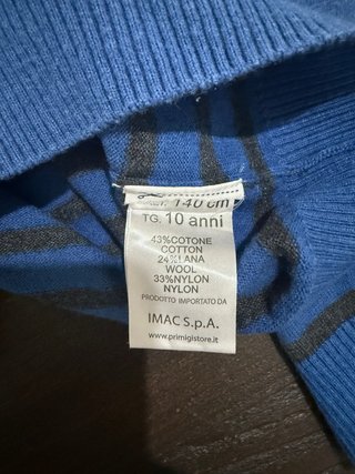 Maglione Primigi bimbo 10 anni