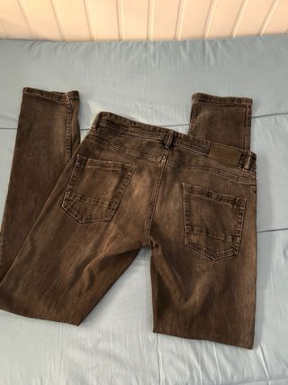 Pantalón vaquero skinny negro hombre