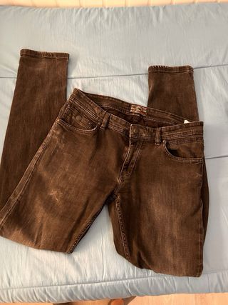 Pantalón vaquero skinny negro hombre