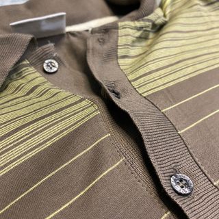 Polo Lacoste Talla M Rayas Verdes