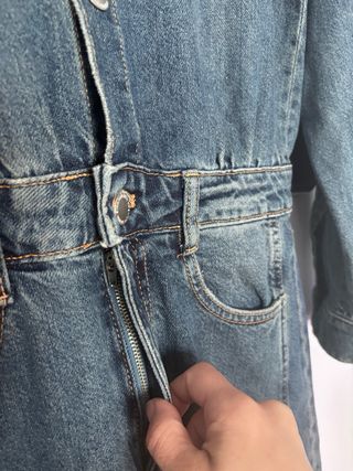 Mono vaquero nuevo con bolsillos