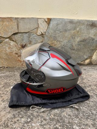 Casco SHOEI integral negro mate/rojo + Pinlock