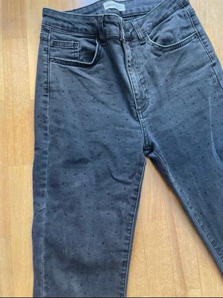 Pantalón campana negro brillos Brownie