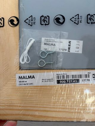 Espejo Malma negro Ikea