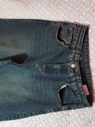 Pantaloni jeans vita alta palazzo