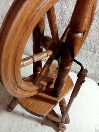 +100 AÑOS RUECA BUENA MADERA COMPLETA B E