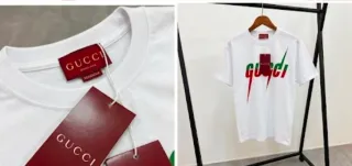 T-shirt Gucci bianca e nera