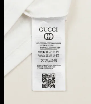 T-shirt Gucci bianca e nera