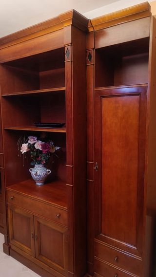 Mueble de salón de madera de cerezo