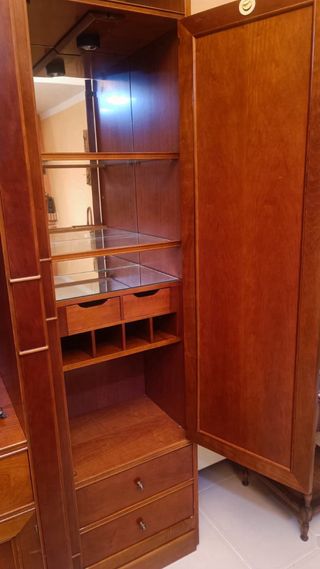 Mueble de salón de madera de cerezo