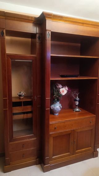 Mueble de salón de madera de cerezo
