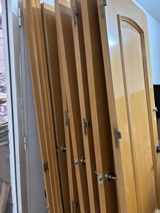 Puertas de madera haya vaporizada