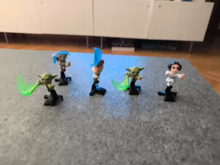 Figuras Star Wars (Yoda, Leia, Obi-Wan)