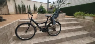Bicicleta country 26 con silla para bebé