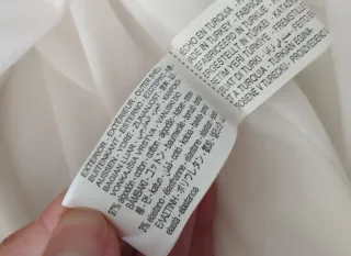 Vestido Zara tirantes blanco talla S 36