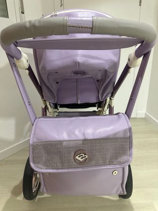 Cochecito Bebecar color Morado + capazo