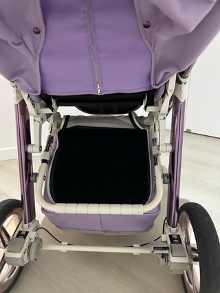 Cochecito Bebecar color Morado + capazo