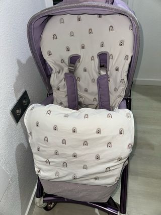 Cochecito Bebecar color Morado + capazo