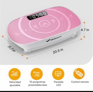 Plataforma Vibratoria Merach Rosa