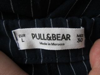 Pantalón Pull and Bear Raya Azul Talla L