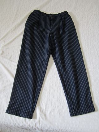 Pantalón Pull and Bear Raya Azul Talla L