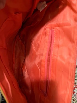 Bolso Cartera Porta Documentos Marrón y Rojo