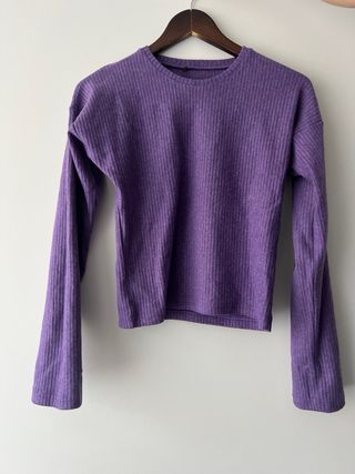 Conjunto de punto morado