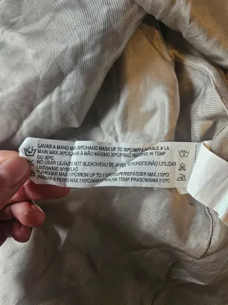 Falda Zara Beige Plisada