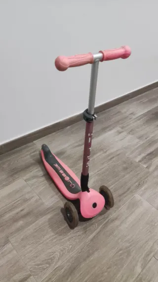 Monopatín infantil globber 3 ruedas rosa