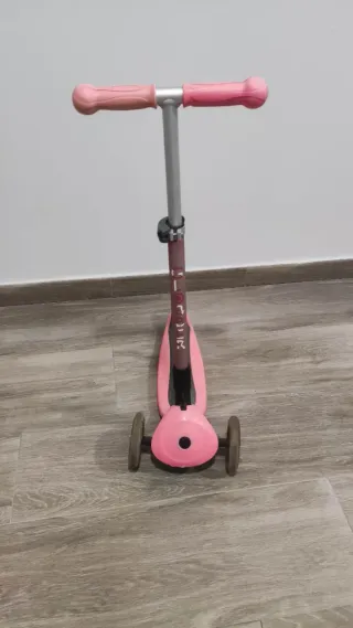 Monopatín infantil globber 3 ruedas rosa