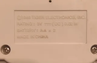 Marvel SPIDER-MAN Gig Tiger Electronic anno 1988