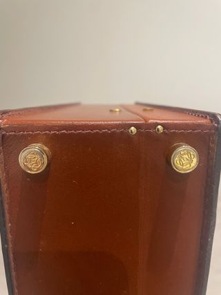 Maletín Loewe Marrón - Muy Buen Estado 45x32 10cm