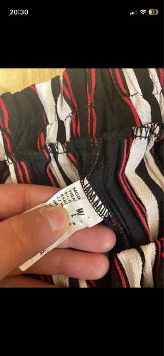 Pantalones culotte rayas