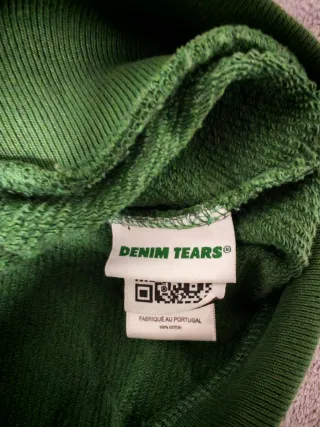 Sudadera Denim Tears Verde Talla M