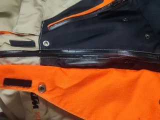Chaqueta moto KTM Talla L Beige y Naranja