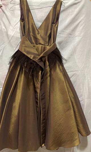 Vestido de fiesta dorado