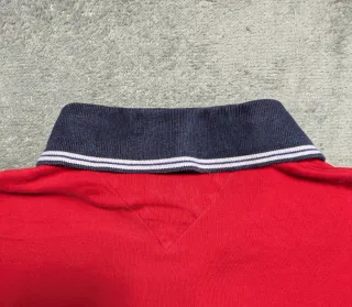 Polo Tommy Hilfiger Rojo Talla L Hombre Vintage
