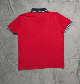 Polo Tommy Hilfiger Rojo Talla L Hombre Vintage