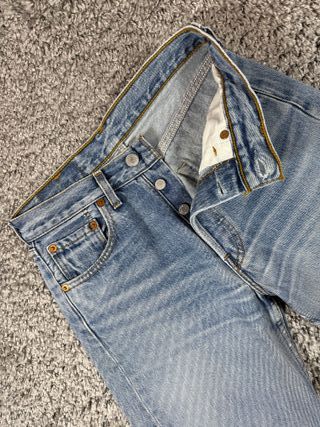 Levi's 501 Vintage Mujer 1998 Francia W27 L34 Azul