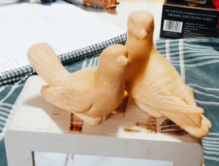 Conjunto 2 Palomas Terracota Beige